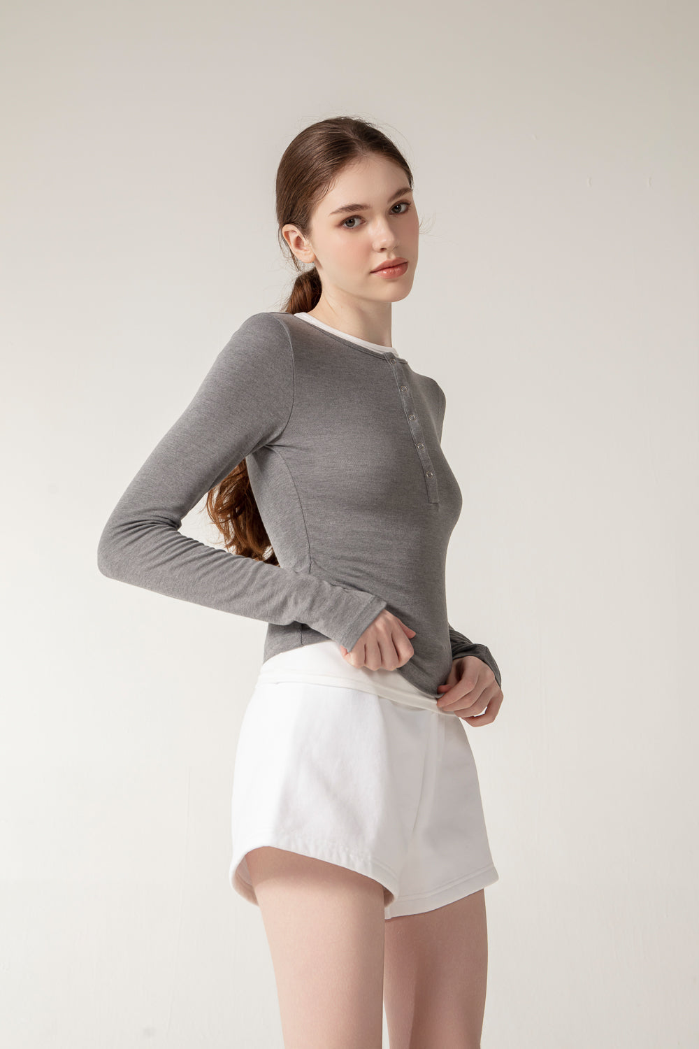 LUCIE Top - Grey