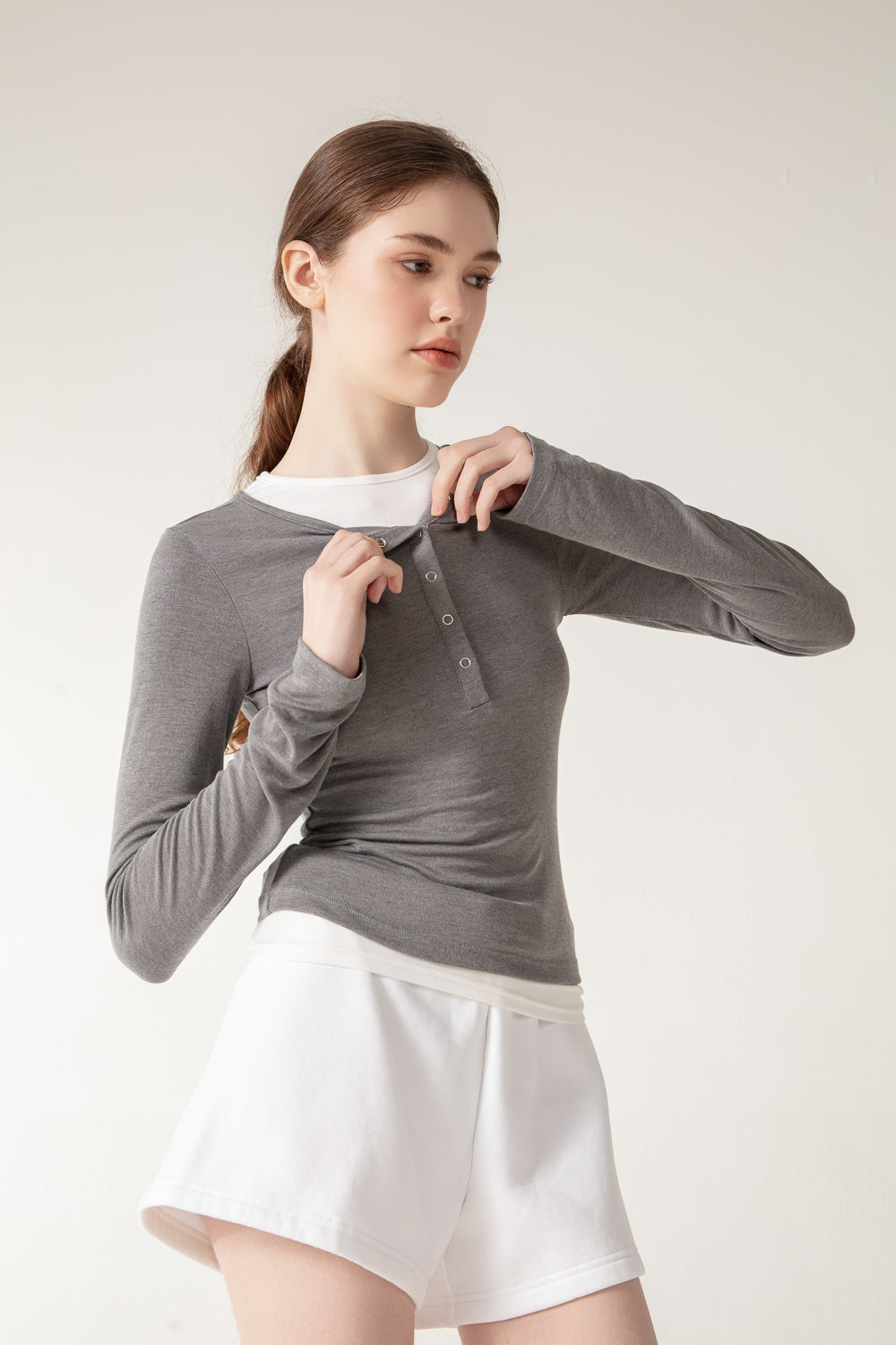 LUCIE Top - Grey