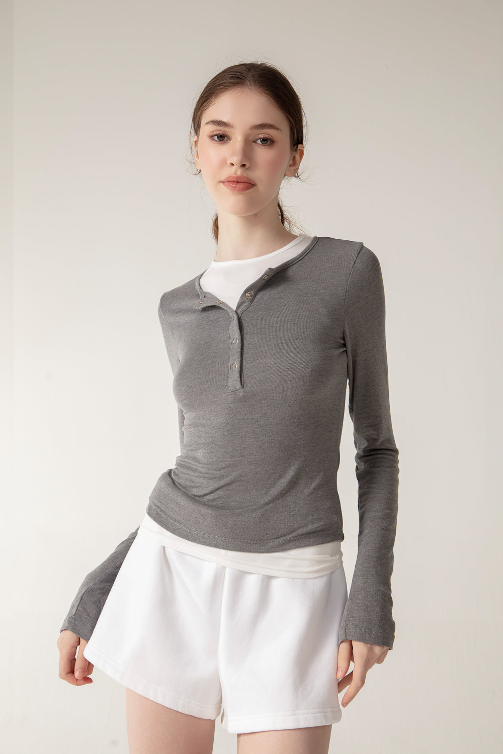 LUCIE Top - Grey